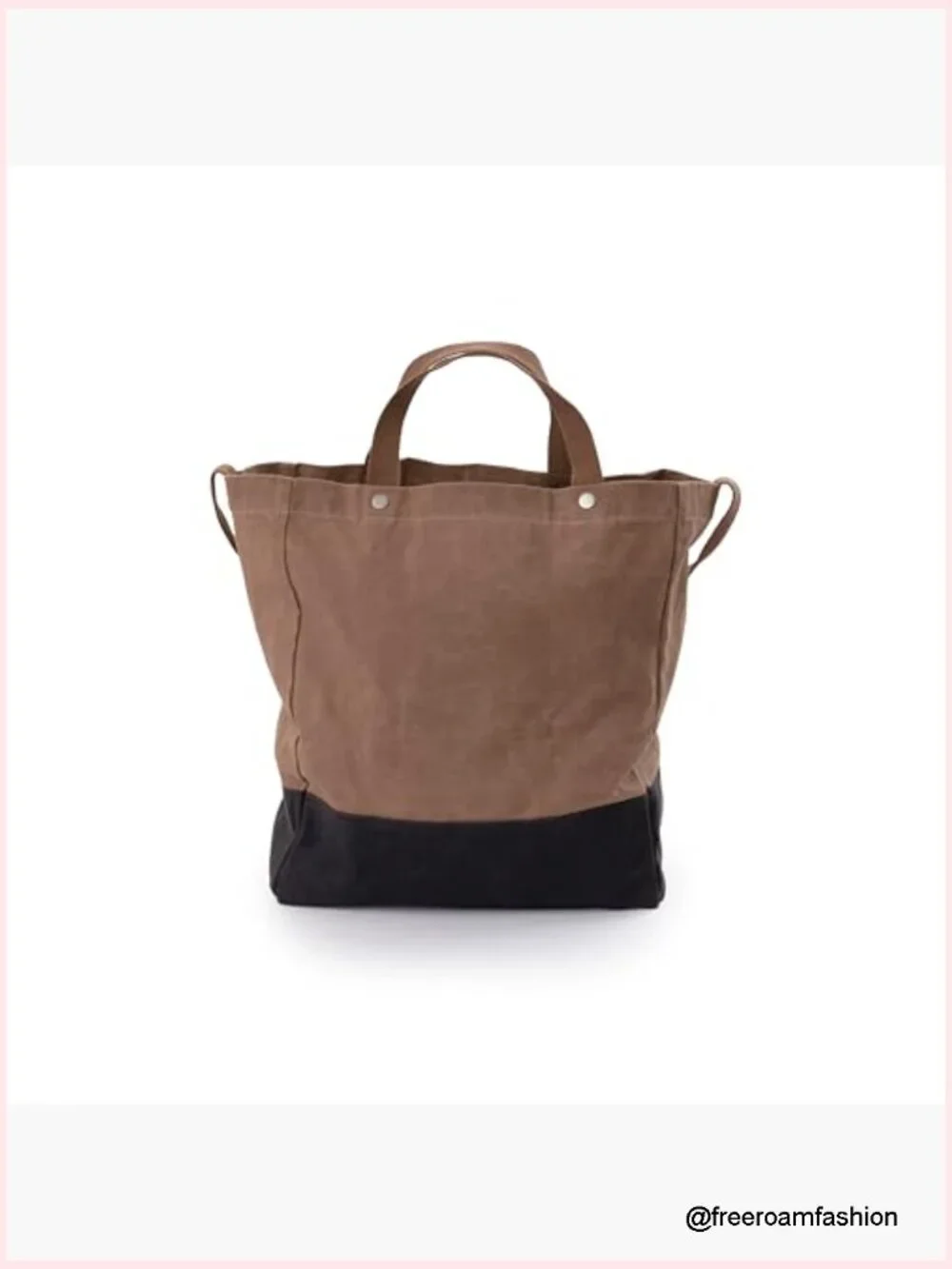 Waxed Canvas Tote - Heavy Duty Reusable Grocery Bag - Market Tote